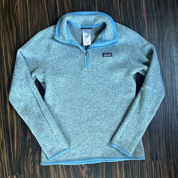 Patagonia Women's  Small Quarter 1/4 Zip  Pullover Sweater Sweatshirt Fleece - Picture 1 of 4